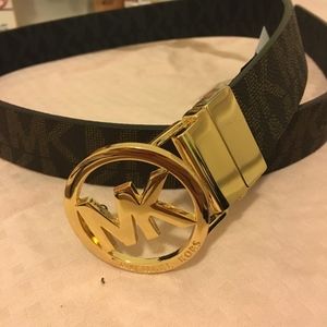 Michael Kors Black/Brown Reversible Belt